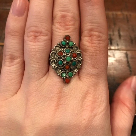 Jewelry - Real precious stone and sterling silver ring